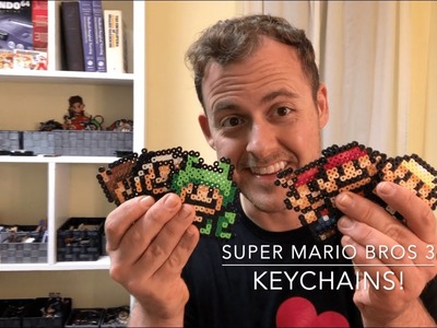 How to Make Super Mario Bros 3 Perler Bead Keychains!