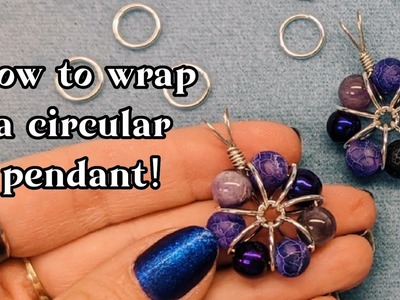 How to wire wrap a beaded pendant! Jewelry Making Tutorial