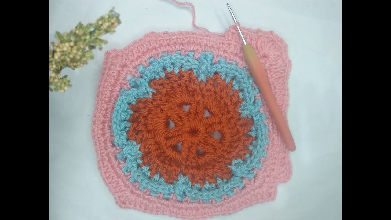 Learn crochet.crochet motife step by step #crochet #tunisian  part :1