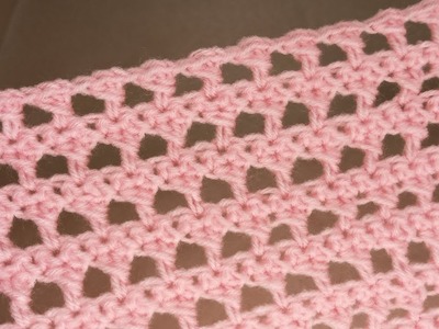 Learn this gorgeous simple tunisian stitch very easy for beginners***good for baby blanket scarf **