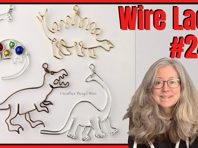 Making Wire Dinosaur Pendants. Wire Lady TV Ep 242