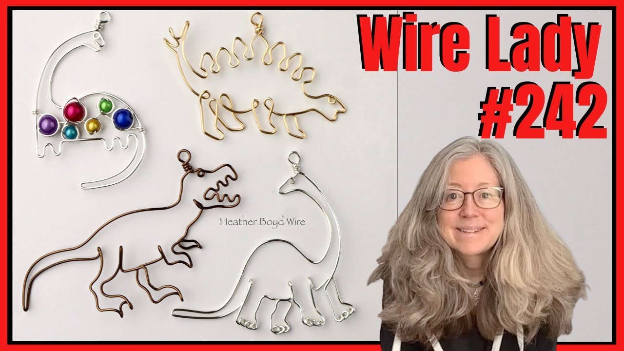 Making Wire Dinosaur Pendants. Wire Lady TV Ep 242