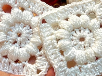 ONLY 3 ROWS!???????? How to crochet a granny square for beginners. Step by Step crochet tutorial