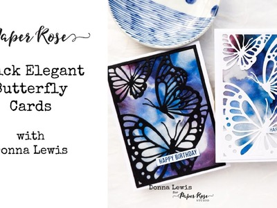 Paper Rose Studio | Butterfly dies for quick and elegant cards