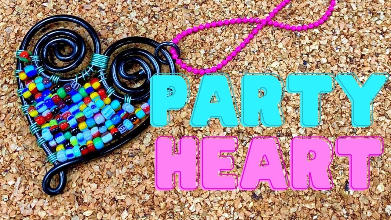 Party Heart Pendant - The Bead Place Weekly LIVE Party!