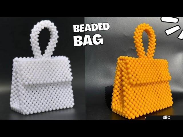 SIMPLE way to make a beaded BAG. DIY beginners friendly.