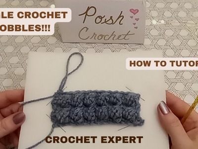 Single Crochet Bobbles, learn how to make this beautiful New stitch pattern!
