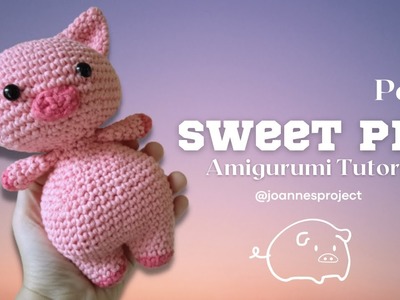 Sweet Pig Amigurumi Crochet Pattern Tutorial How to Crochet Animal Head - Joanne Projects Part 1