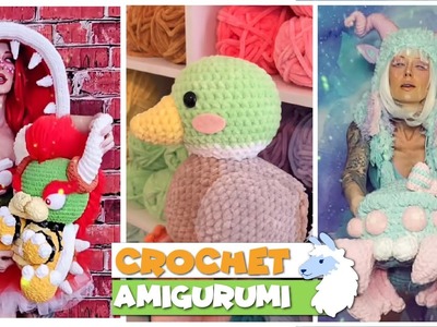 TikTok Crochet  Amigurumi PLUSHIES, Crochet Toys Compilation 162 |  @blu_llama