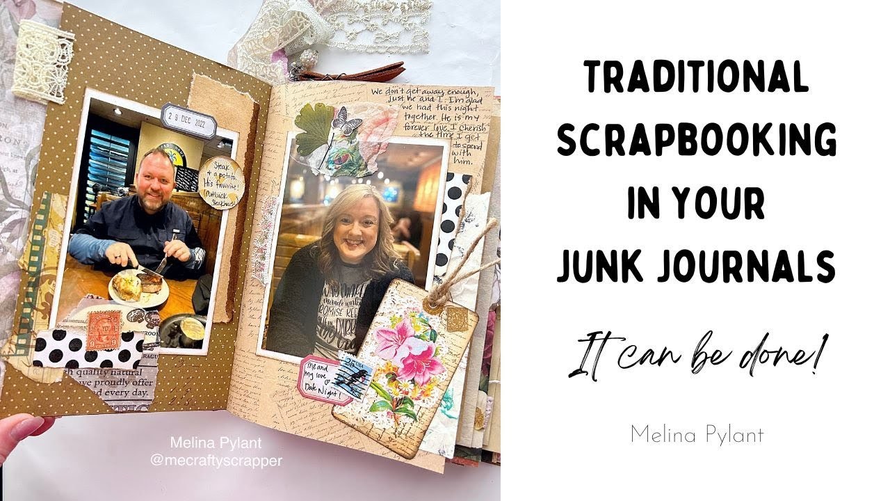 TRADITIONAL SCRAPBOOKING IN A JUNK JOURNAL | IT CAN BE DONE! | NEW SHOP ITEMS | ETSY SHARE