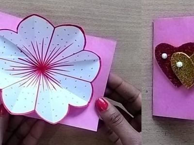 Valentine’s Day Card Making Ideas, Easy Valentine Card Ideas, DIY Handmade Card #viral #trending