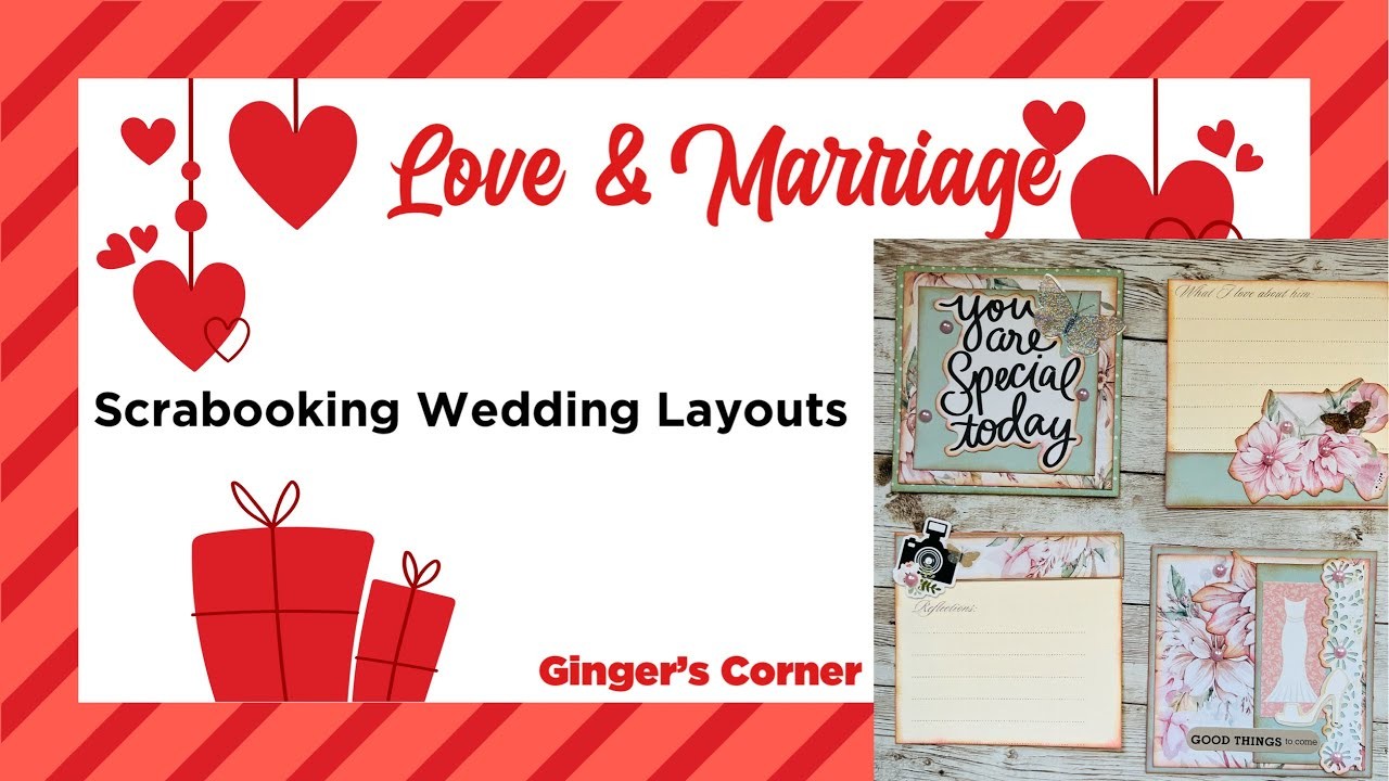 Wedding Scrapbooking Layout | 4x4 POCKET PAGE | Love and Marriage Series | SCRAPBOOK