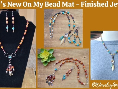 What's New On My Bead Mat - Finished Jewelry - Episode 146 #beads  #jewelry #unboxing #diy