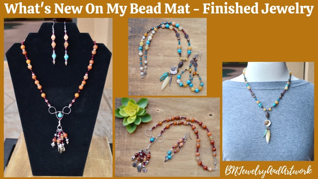 What's New On My Bead Mat - Finished Jewelry - Episode 146 #beads  #jewelry #unboxing #diy