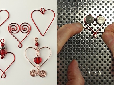 Wire Heart Earrings DIY Jig Tutorial