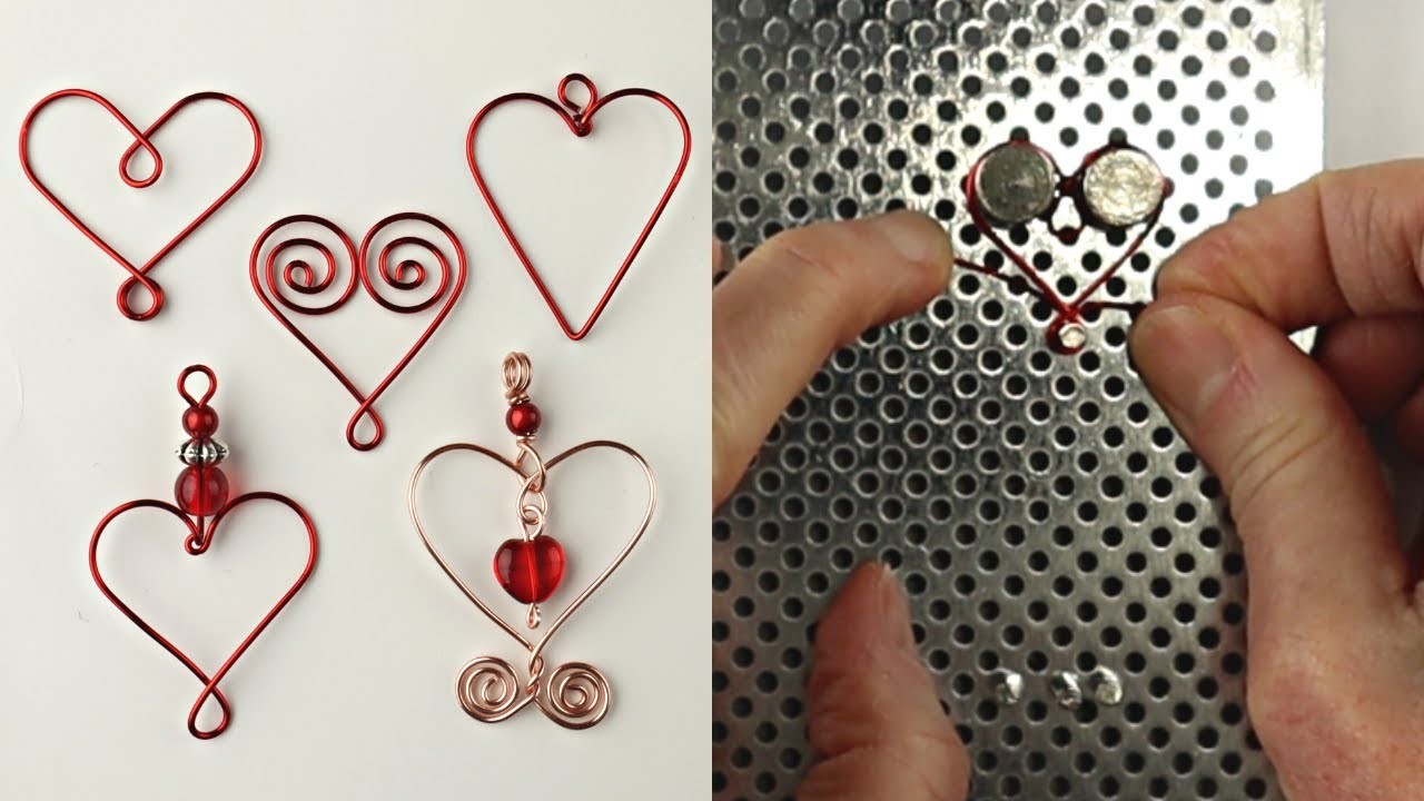 Wire Heart Earrings DIY Jig Tutorial
