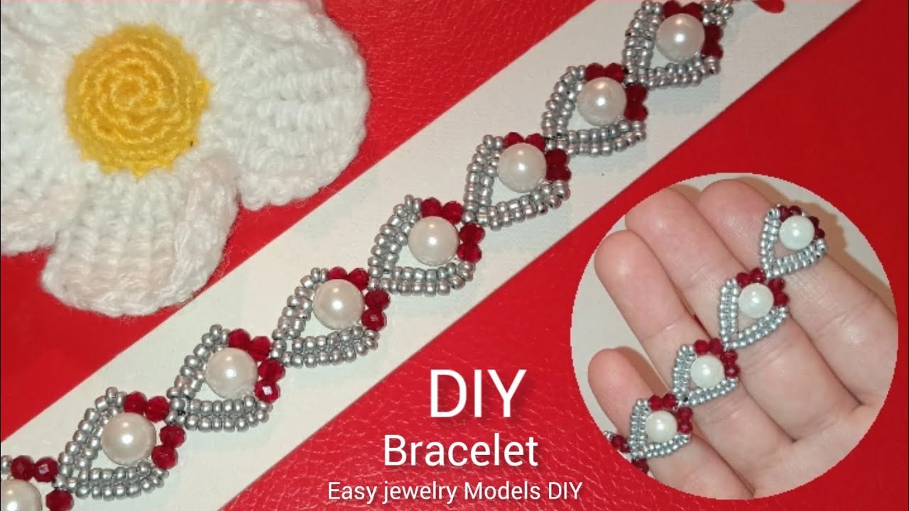 WOW SUPER IDEAS! How to Make Simple Beaded Bracelet Heart ???? Beaded Bracelet Easy Bracelet Making DIY