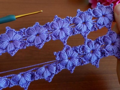 Wow Very Beautiful  Crochet Flower ????I crocheted my friends and they liked it,