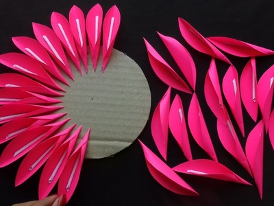 2 Beautiful And Easy Paper Flower Wall Decor Ideas | Wall Hanging Ideas | Paper Crafts