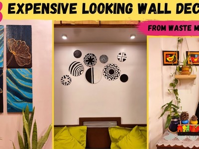 3 DIY Wall Decors from #wastematerials| How to make homemade #clay  #bestoutofwaste #cardboard #diy
