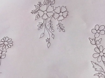 3 flower design art tutorial ????