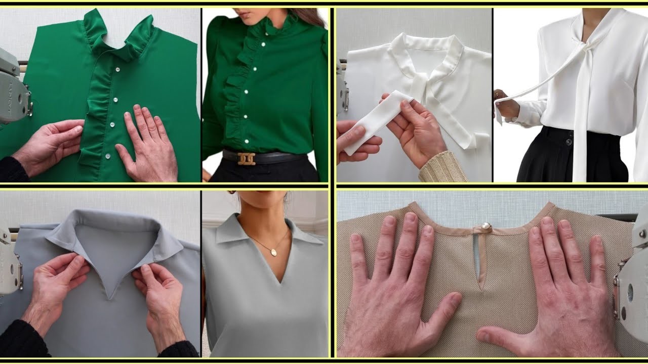 [4] Amazing Ways to design different necks for your outfits. sewing technique