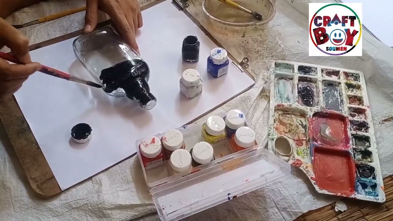 Beautifull Bottol painting class in my art student.