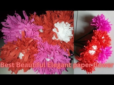 Best Beautiful paper flower CRAFT By MR CRAFT | Beautiful Elegant paper flower