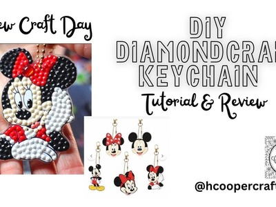 Diamond craft key chain review and tutorial. #newcraftday #diamondpainting #diamondcraft
