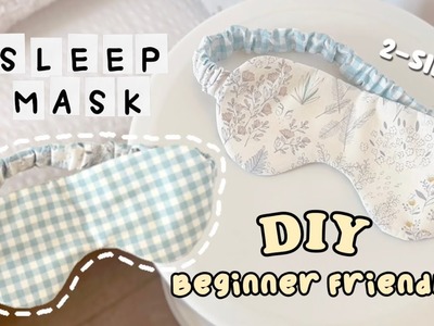 DIY 2-side Sleep Mask | FREE PATTERN | FAST & EASY | Pack for travel!