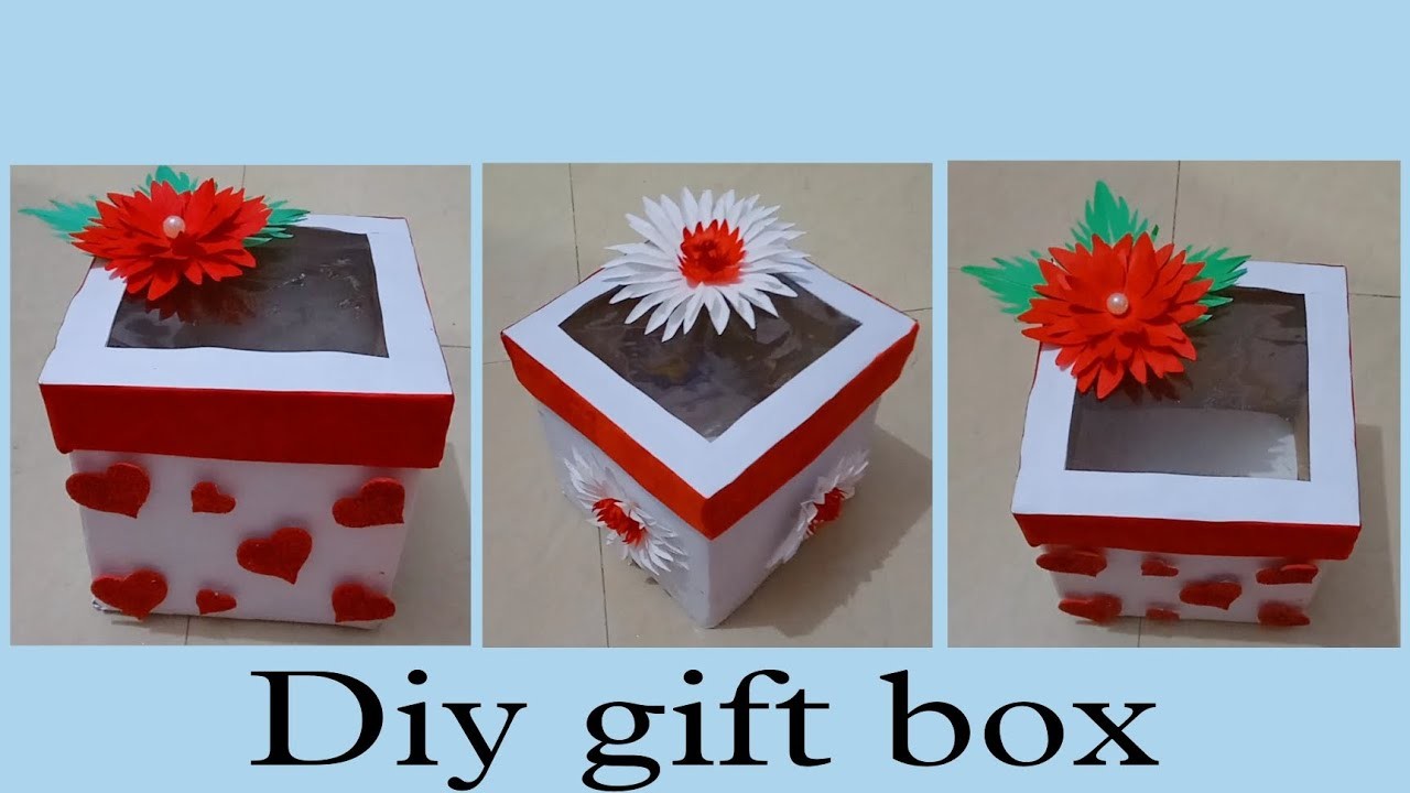 #diy gift box ideas with cardboard.gift box making at home