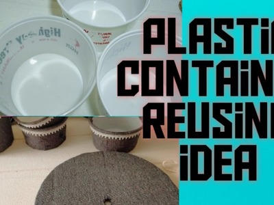 DIY : How to Reuse Plastic Containers |Plastic food containers home decor | Recycling idea