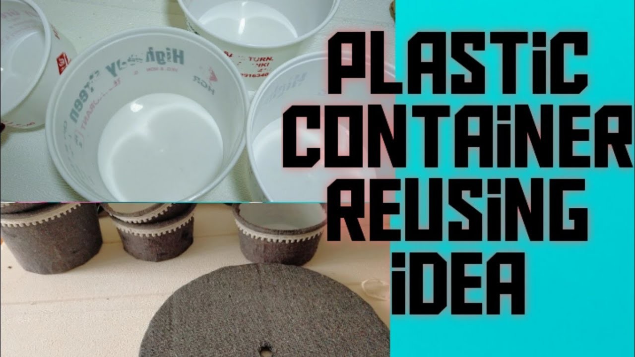 DIY : How to Reuse Plastic Containers |Plastic food containers home decor | Recycling idea