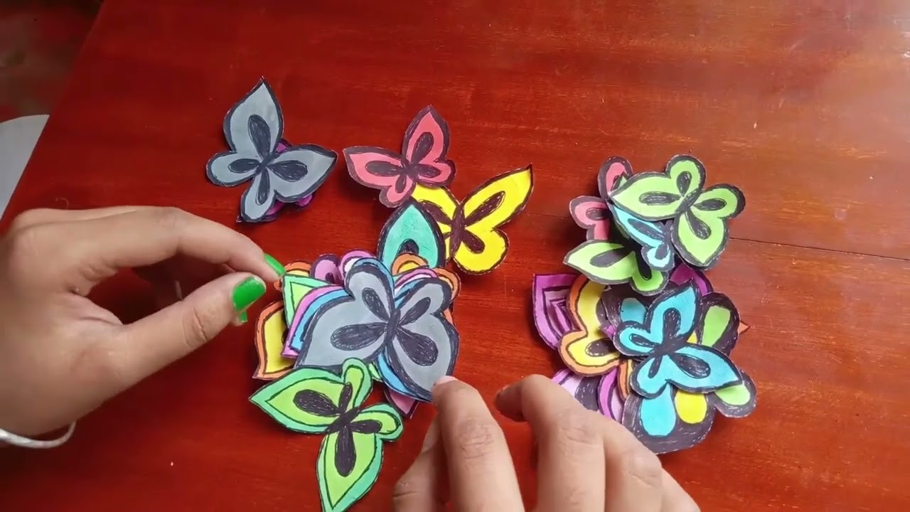 DIY Paper Home decoration | Unique Butterfly flower vase | Gift ideas | Homemade Craft ideas