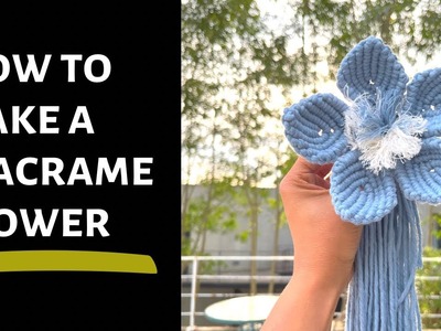 DIY tutorial: Easy Macrame Flower