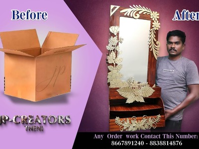 Dressing Mirror Table - Art From Waste Material (JP- CREATORS -THENI )