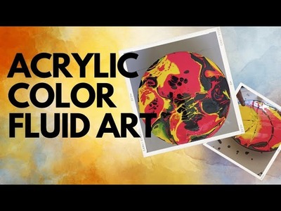 Easy acrylic colour pouring art#acrylicpainting #fluidart