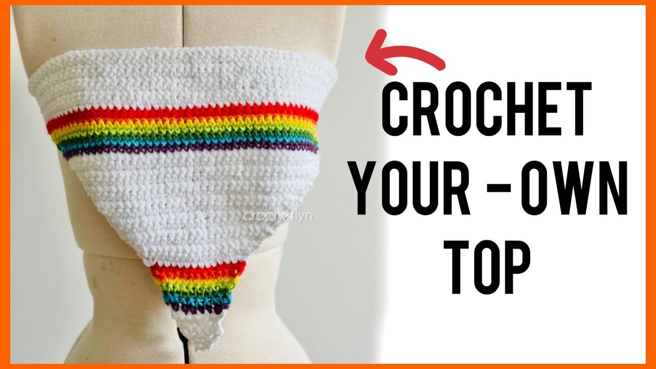 Easy Crochet Festive Top - depth Tutorial for absolute beginners. crochetlyn