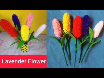 Easy Lavender Flower Making Ideas | How to make beautiful lavender flower