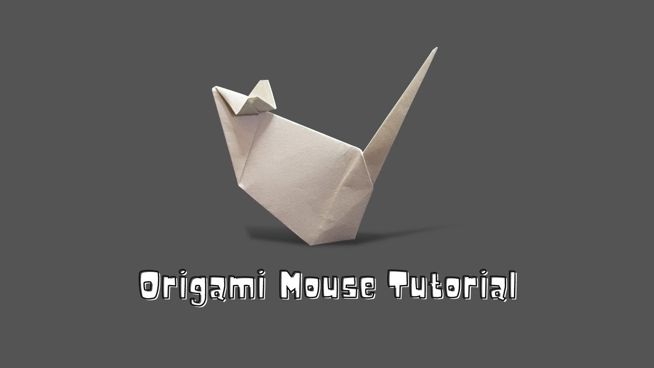 Easy Origami Mouse Tutorial- Easy origami for beginners- easy paper craft for kids- Origami Animal