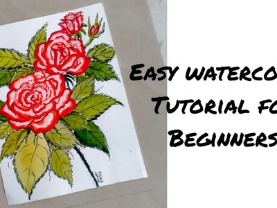 Easy | Simple | Watercolor Tutorial for Beginners | How to paint with watercolor #art #artist