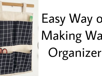 Easy to Make Wall Fabric Organizer. Anyone Can Create @TheCraftPot