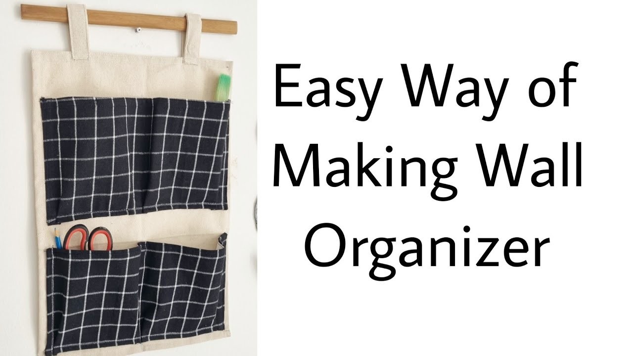 Easy to Make Wall Fabric Organizer. Anyone Can Create @TheCraftPot