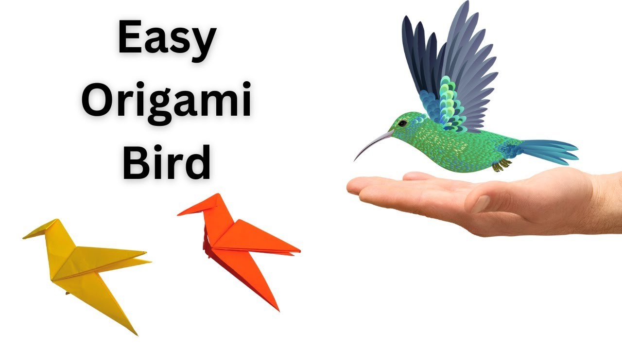 Easy Tutorial DIY Toy Paper Handy Craft 36: Step-by-Step Guide to Making a Beautiful Origami Bird