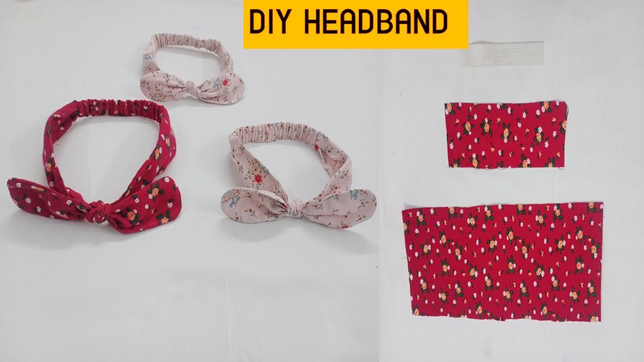 Elastic Headband How To Make Easy Headband Cutting And Seving Tutorial Diy Headband