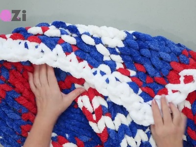 HOW TO ADD A BORDER TO A CHUNKY BLANKET