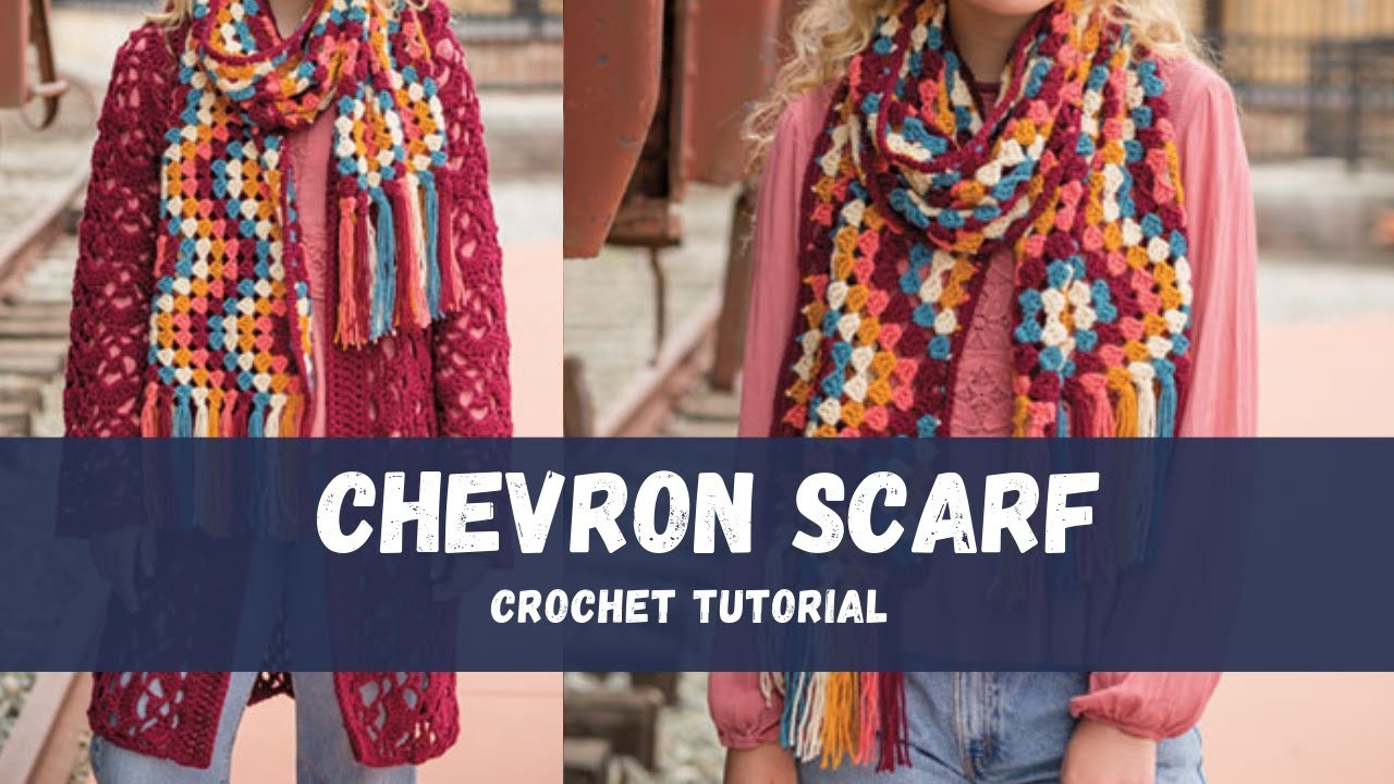 How to Crochet a Chevron Scarf Tutorial