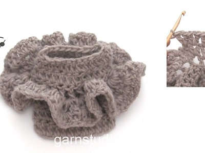 How to crochet a flounce after chart