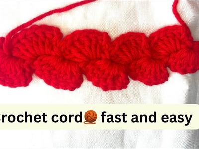How to crochet a simple cord ???? tutorial  #crochet #crocheting #foryoupage