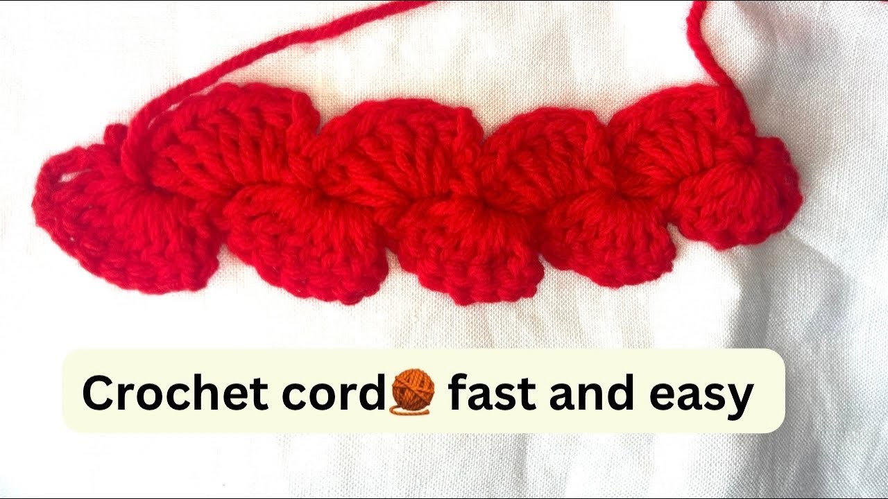 How to crochet a simple cord ???? tutorial  #crochet #crocheting #foryoupage